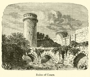Ruins of Coucy by French School