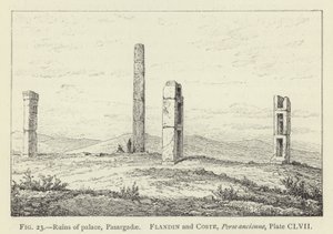 Ruins of Palace, Pasargadae by French School