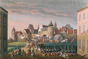 Rush of Imperial troops at Hoscht, 28th August 1800 by French School