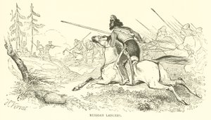Russian Lancers by French School