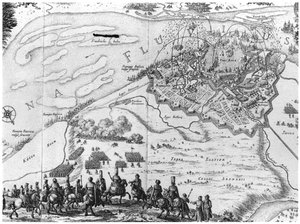 Russian Army Laying Siege to Riga by French School