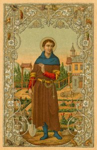 Saint Fiacre, Hermit by French School