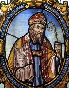 Saint Eleuthera. Bishop of Tournai by French School