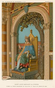 Saint Louis Dispensing Justice by French School