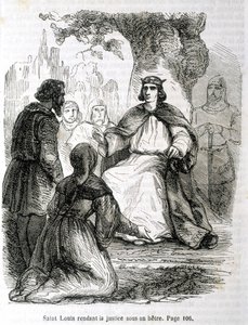 Saint Louis rendering justice under a beech tree - in 
