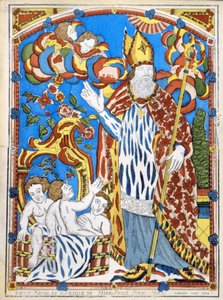 Saint Nicholas, Bishop of Myra, pray for us by French School
