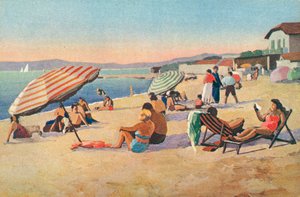 Saint Tropez: La plage de la bouillabaisse by French School