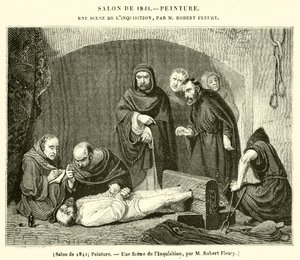 Salon of 1841, Painting, A Scene of the Inquisition by French School