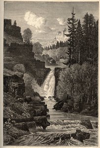 Saut du Doubs (Waterfall) by French School