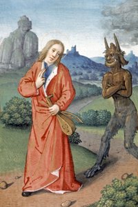 Scene of temptation by French School