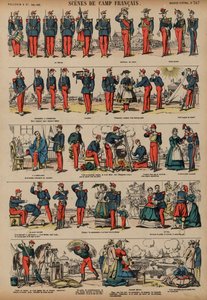 Scenes from a French Army Camp by French School