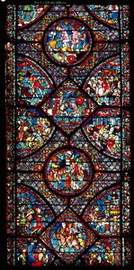 Scenes from the Life of Charlemagne (747-814) from the ambulatory, c.1215-25