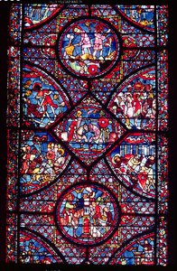 Scenes from the Life of Charlemagne (747-814) from the ambulatory, c.1215-25