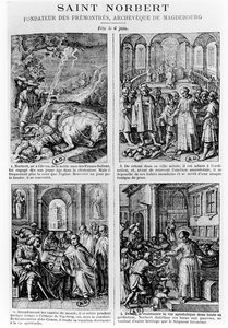 Scenes from the life of Saint Norbert, founder of the Premonstratensian order of canons regular