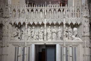 Scenes of the choir of the Cathedral of Chartres by French School