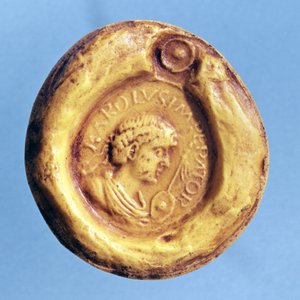 Seal of Charles III the Fat, King of France and Holy Roman Emperor by French School