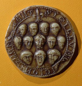 Seal of the council of the Commune of Meulan, 1195