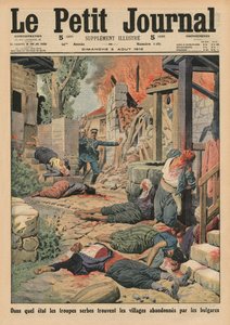 Serbian Troops Arriving in the Villages Abandoned by the Bulgars, front cover illustration from 