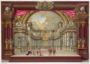 Set design for the Theatre at Versailles by French School