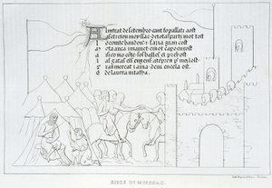 Siege of Moissac by French School