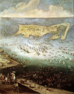 Siege of the Citadel of Saint Martin on Ile de Re, in 1627