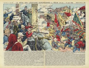 Siege of the European legations in Beijing, Boxer Rebellion, China, 20 June - 15 August 1900 by French School