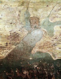 Siege of the City of La Rochelle (detail) by French School