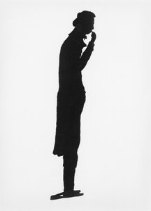 Silhouette of Henri Benjamin Constant de Rebecque, Illustration from Histoire des Etrangers en France, 1791