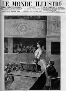Singing competition at the Conservatoire de musique de Paris. by French School