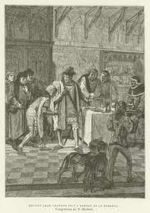 Sir John Chandos Took the Ring and Looked at It by French School