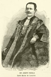 Sir Joseph Renals, Lord Mayor of London (engraving) by French School
