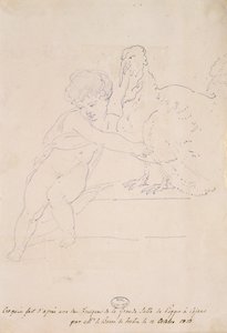 Sketch from the Great Hall at Poggio a Caiano, 12 October 1813 by French School