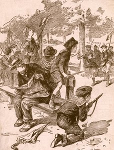Small Boys Playing War Games in France During World War One by French School