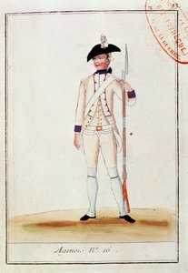 Soldier of the French Agenois Infantry Regiment, c.1780 by French School