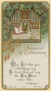 Souvenir of Ordination by French School