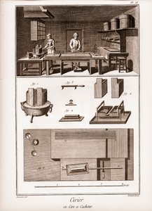 Spanish wax factory - workshop where wax is poilit - 