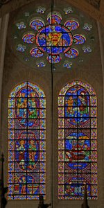 Ss John and James; Adoration of the Magi; The Nativity; The Flight into Egypt; Beaufort Knight; Donors by French School