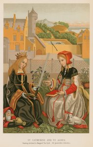 St. Catherine and St. Agnes by French School