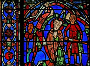 St Cheron Window: Assaulted by Bandits