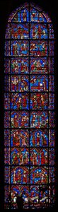 St Cheron window: scenes from the life of by French School