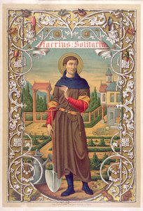 St. Fiacre (d.670) by French School