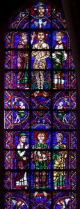 St John the Baptist with Agnus Dei; the Jordan Baptism by French School