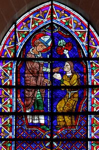 St Martin - Healing the Sick by French School