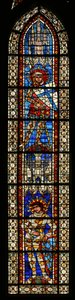 St. Maurice above St. Victor, window 203b by French School