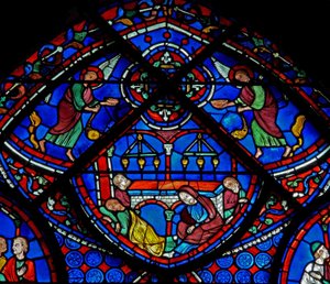 St Thomas - His Tomb with Sick Pilgrims and Angels by French School