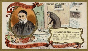 St Vincent de Paul, French priest by French School
