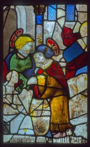 Stained Glass: The Evangelists Storing the Barrels by French School