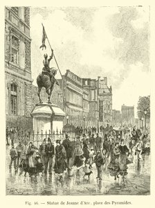 Statue of Joan of Arc, Place des Pyramides by French School