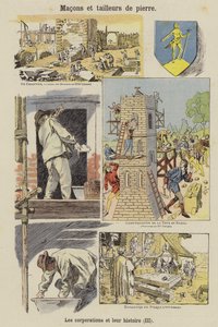 Stonemasons and Bricklayers by French School