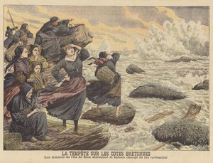 Storms on the coast of Brittany